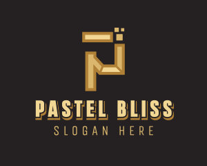 Business Pixel Letter P logo design