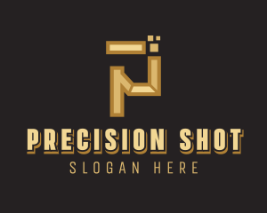 Business Pixel Letter P logo design