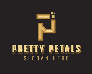 Business Pixel Letter P logo design