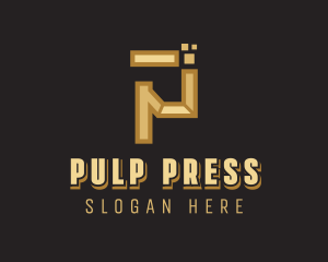 Business Pixel Letter P logo design