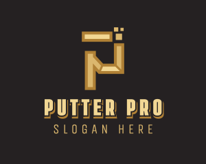 Business Pixel Letter P logo design