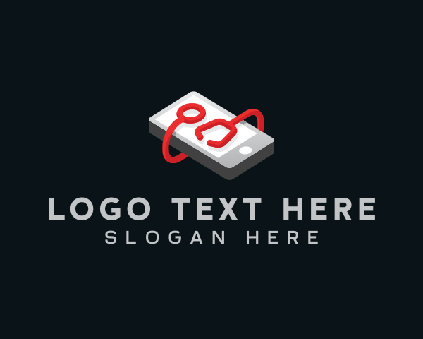 Cellular Phone - Mobile Medical Device Electronics logo design