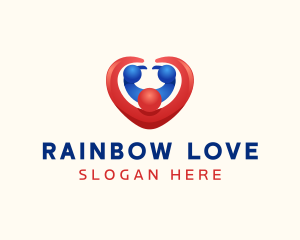 Love Heart Family logo design