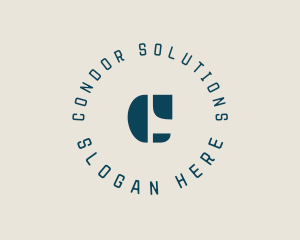 Round Construction Business logo design