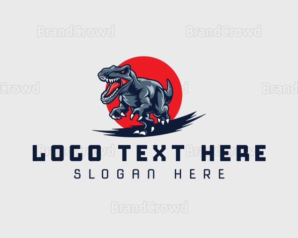 Wild Jurassic Dinosaur Logo