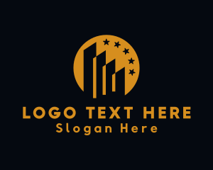 Hotel - Five Star Hotel Building logo design