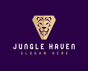 Lion Feline Animal logo design