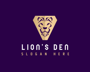 Lion Feline Animal logo design