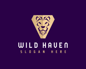 Lion Feline Animal logo design