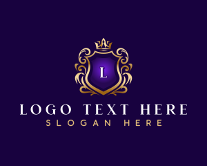 Luxe - Premium Shield Crown logo design