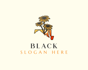 Maryland Black Eyed Susan logo design