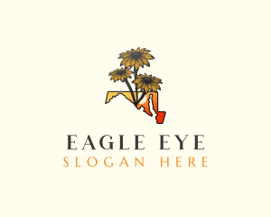 Maryland Black Eyed Susan logo design