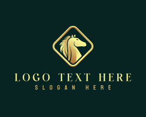 Horsebackriding - Deluxe Horse Equestrian logo design