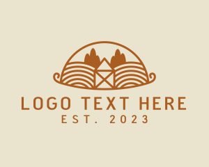 Rural Agriculture Farm Field logo design