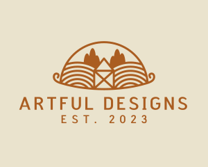 Rural Agriculture Farm Field logo design