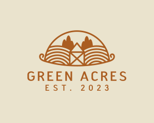 Land - Rural Agriculture Farm Field logo design