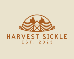 Rural Agriculture Farm Field logo design