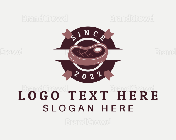 Pork Meat Restaurant Logo