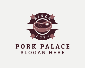 Pork Meat Restaurant  logo design