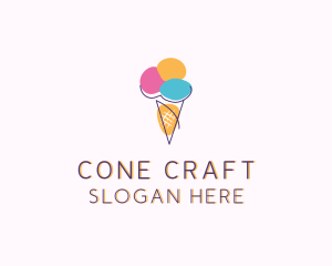 Cone - Ice Cream Sweet Dessert logo design