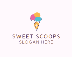 Gelato - Ice Cream Sweet Dessert logo design