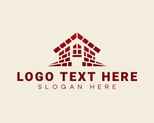 Textiles - Paving Masonry Construction logo design