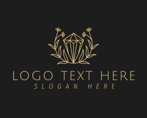 Magic - Floral Crystal Jewel logo design