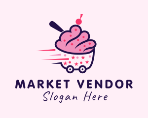 Vendor - Cupcake Express Delivery logo design