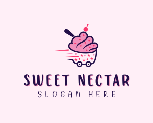 Cupcake Express Delivery logo design