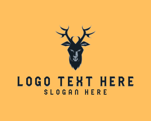 Animal Deer Antlers Logo