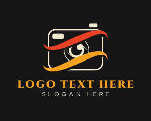 Video - Swoosh Lens Photographer logo design