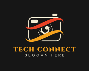 Photo - Swoosh Lens Photographer logo design
