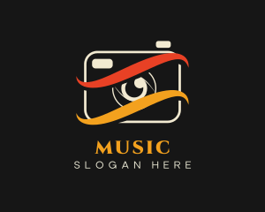 Vlog - Swoosh Lens Photographer logo design