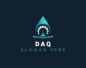 Plumbing Droplet Water Logo
