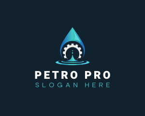 Petroleum - Plumbing Droplet Water logo design