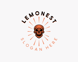 Horror - Hipster Skull Tattoo logo design