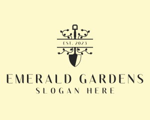 Plant Shovel Garden logo design