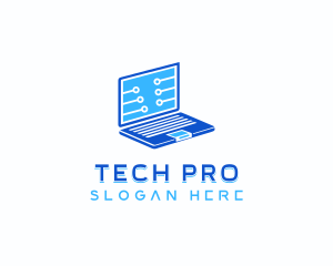Pc - Developer Laptop Tech logo design