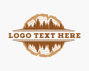 Logging - Tree Wood Forest logo design