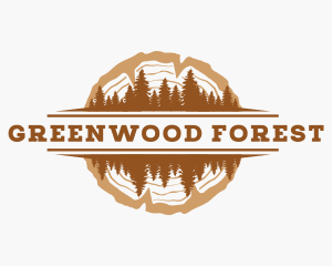 Pine Wood Forest logo design