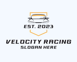 Auto Sports Car Racing logo design