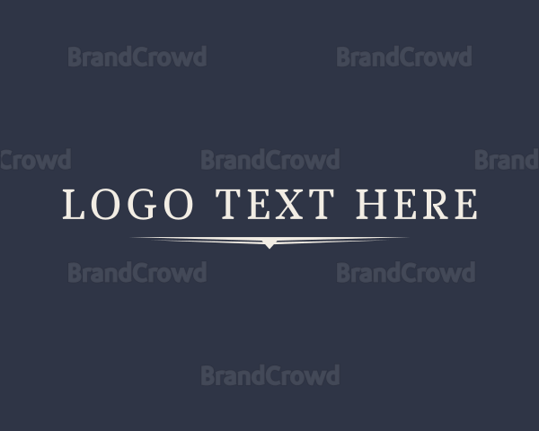 Simple Serif Business Logo