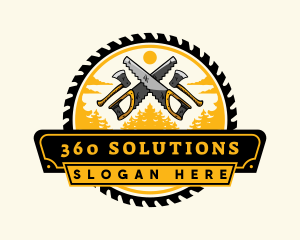 Lumberjack Woodwork Tool logo design