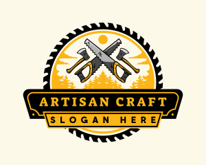 Lumberjack Woodwork Tool logo design