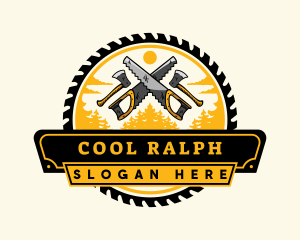 Lumberjack Woodwork Tool logo design