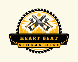 Lumberjack Woodwork Tool logo design