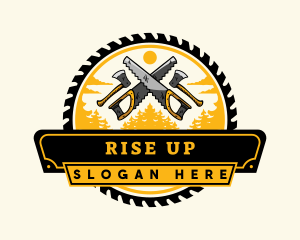 Lumberjack Woodwork Tool logo design