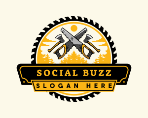 Lumberjack Woodwork Tool logo design