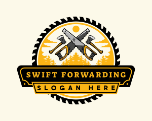 Lumberjack Woodwork Tool logo design