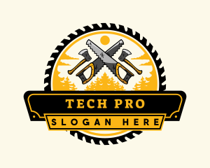 Tool - Lumberjack Woodwork Tool logo design